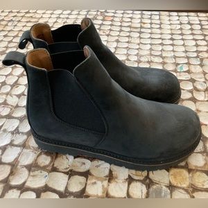 Birkenstock Stalon Nubuck Leather Black Unisex Boot